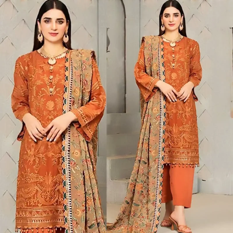 Sqoni is offering Lawn 3PC Embroidered 137 1 in latest clothing collection 2024