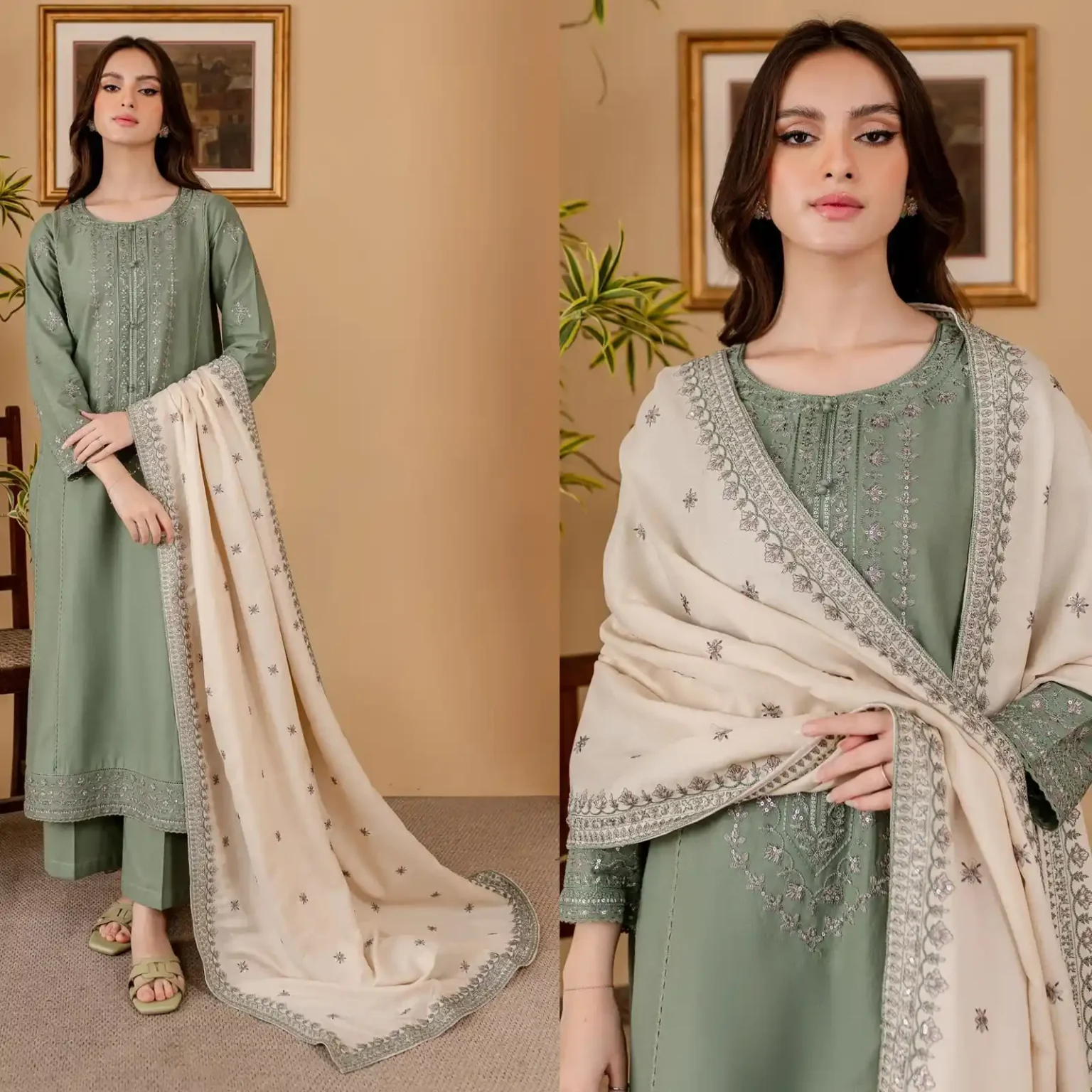 Sqoni is offering BATIK 3PC Lawn Embroidered 324 in latest clothing collection 2024