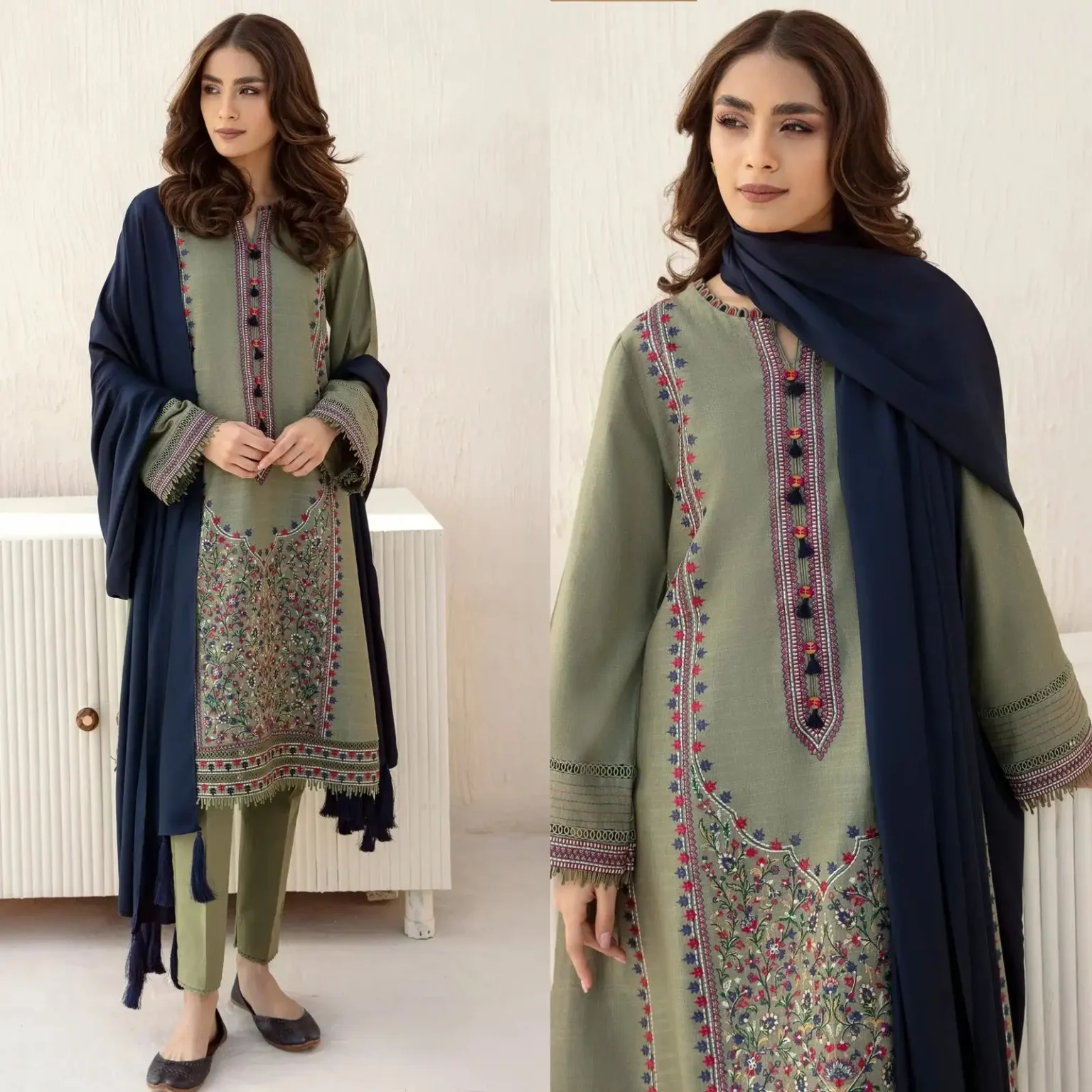 Sqoni is offering JAZMIN Lawn 3PC Embroidered 705 in latest clothing collection 2024