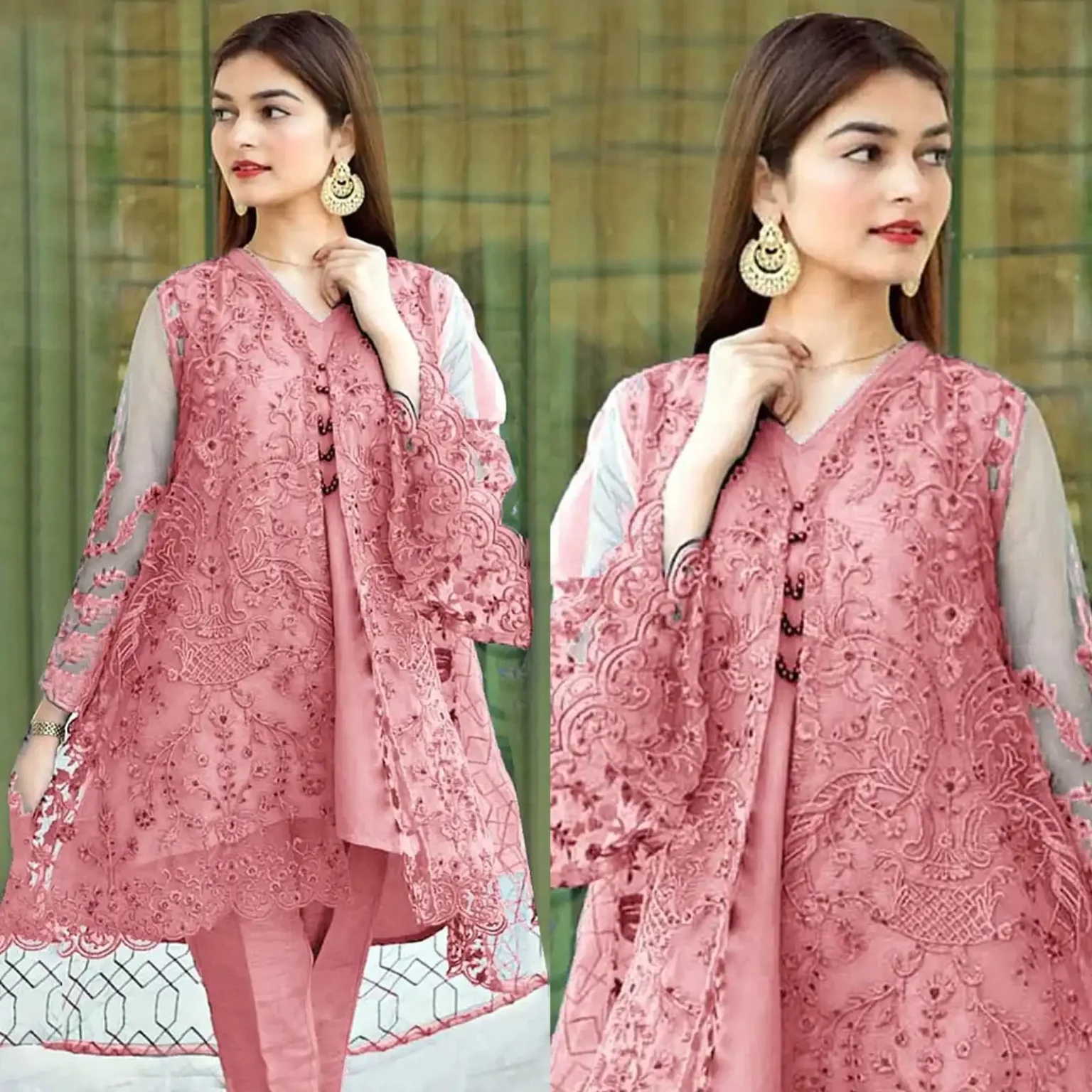 Sqoni is offering Organza Lawn 2PC Embroidered 566 1 in latest clothing collection 2024