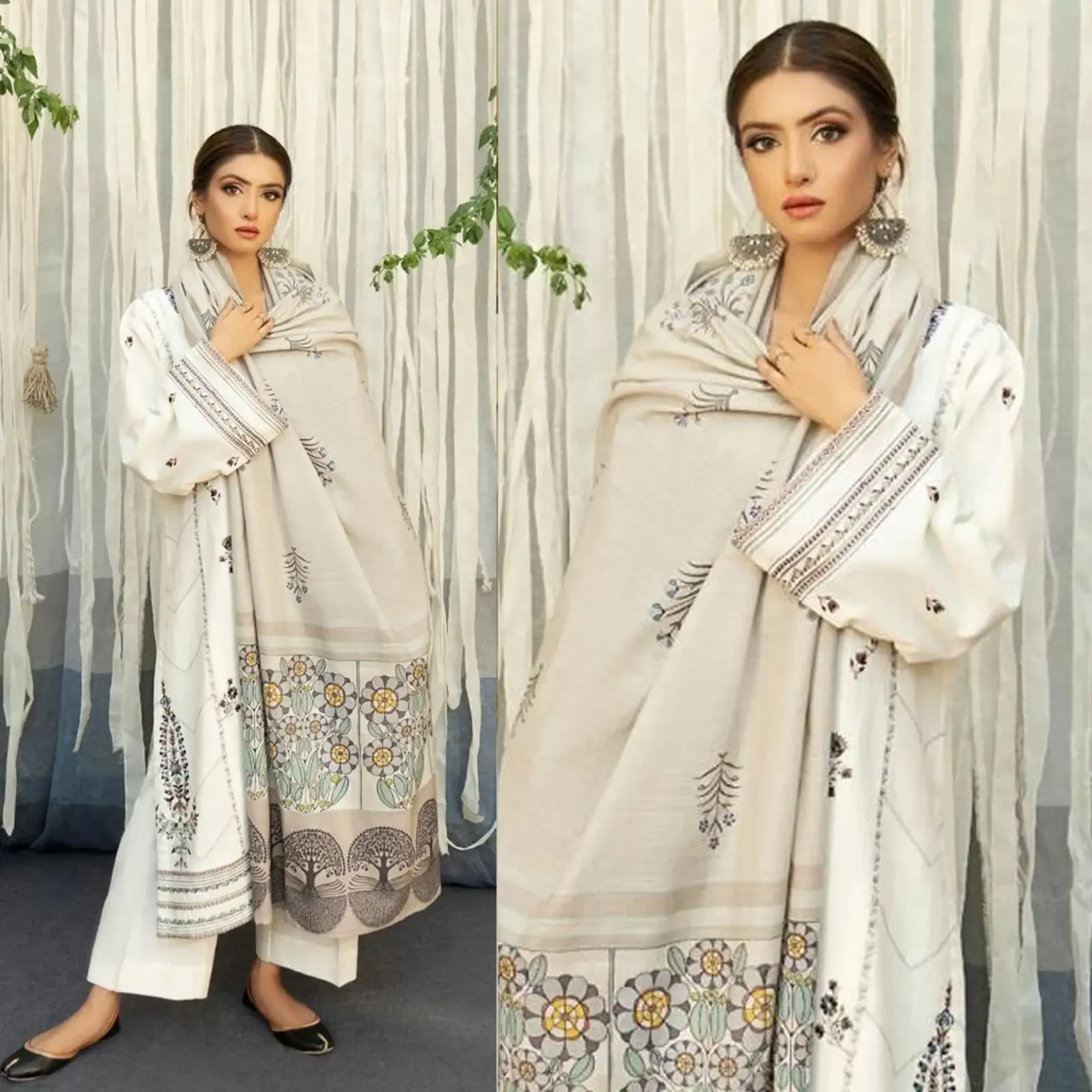 Sqoni is offering URGE 3PC LAWN EMBROIDERED SHIRT WITH PRINTED DUPATTA 317 in latest clothing collection 2024