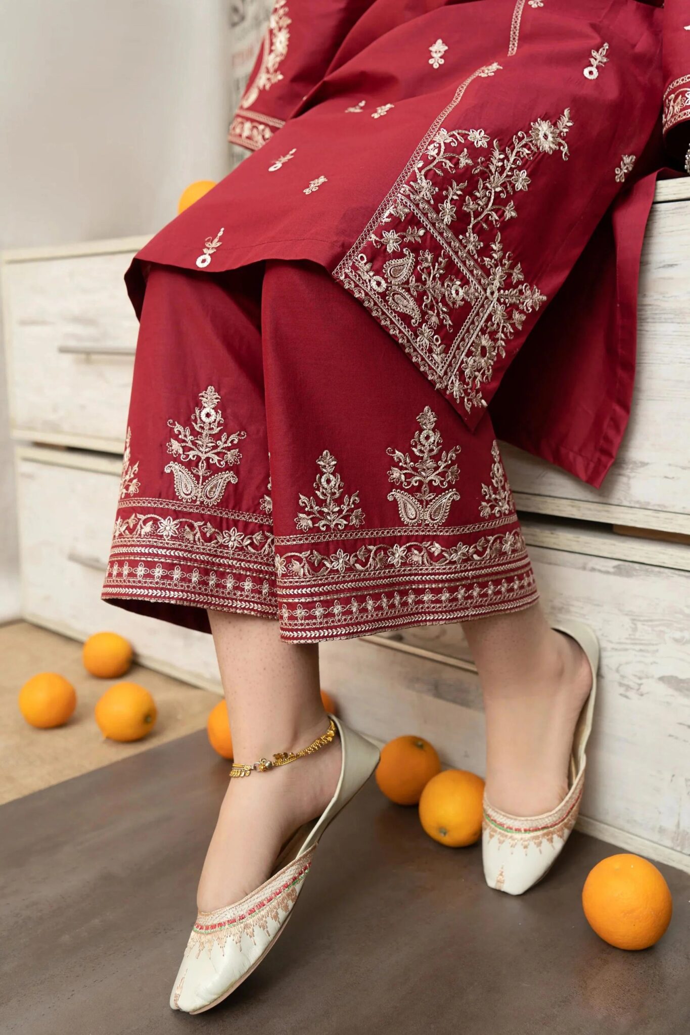 Sqoni is offering URGE 3PC Lawn Embroidered Shirt With Printed Dupatta 436 8 scaled in latest clothing collection 2024