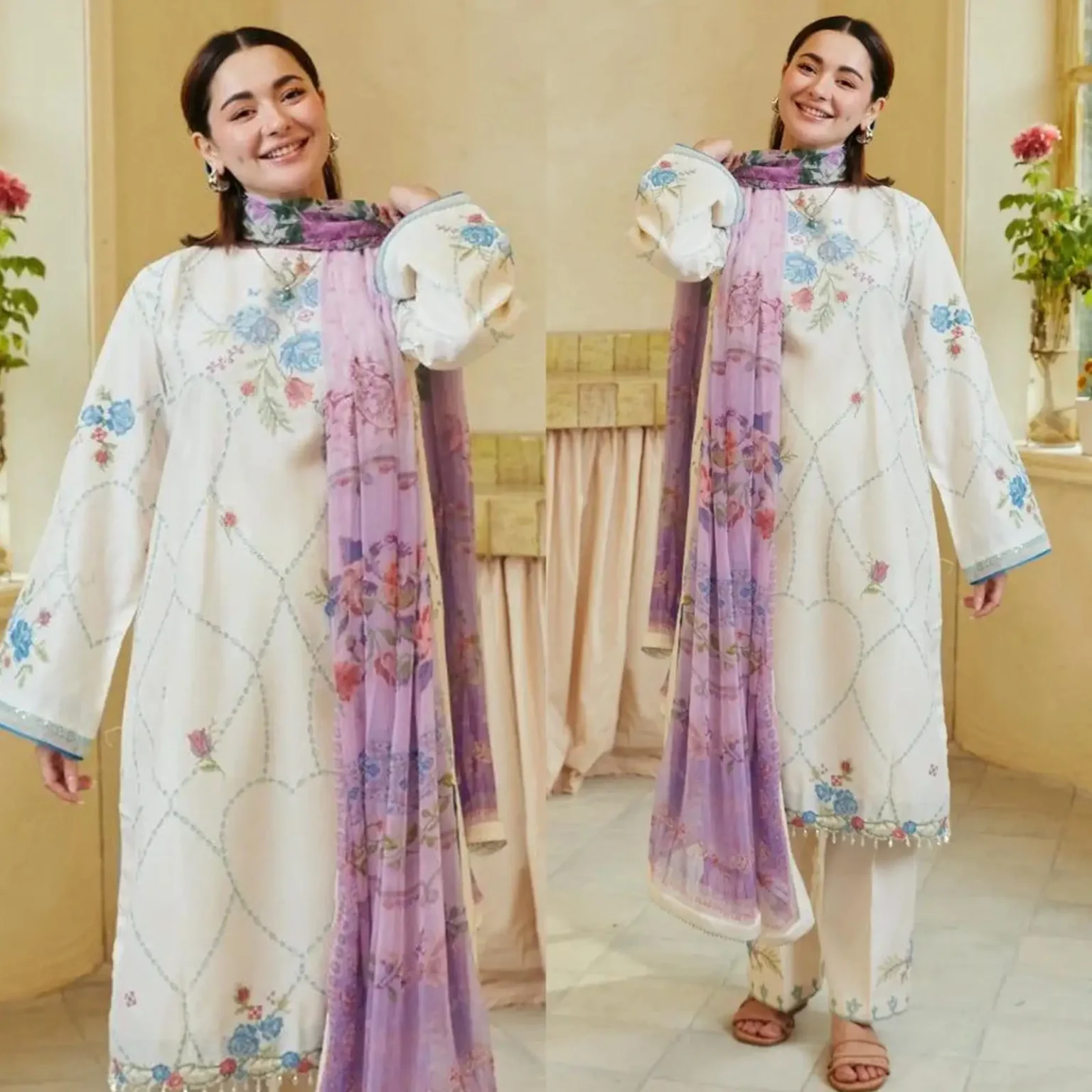 Sqoni is offering ZARA SHAHJAHAN 3PC Lawn Chikankari Embroidered Shirt With Printed Dupatta 431 in latest clothing collection 2024